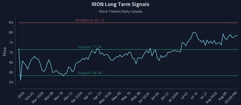 IRON Long Term Analysis for August 11 2026