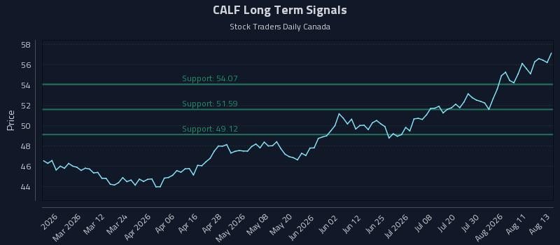 CALF Long Term Analysis for August 14 2026 CALF Long Term Analysis for August 14 2026