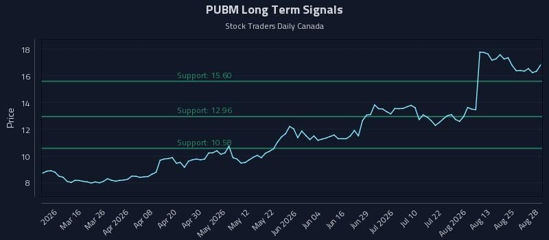 PUBM Long Term Analysis for August 29 2026 PUBM Long Term Analysis for August 29 2026