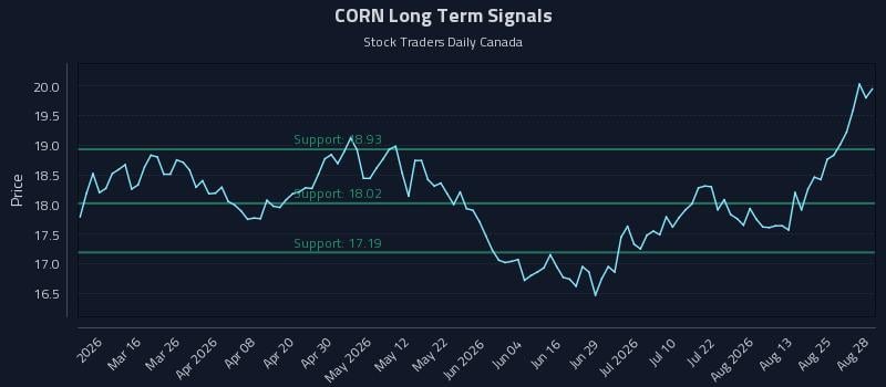 CORN Long Term Analysis for August 30 2026