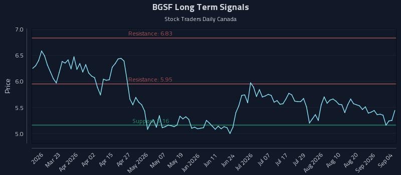BGSF Long Term Analysis for September 6 2026 BGSF Long Term Analysis for September 6 2026