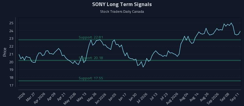 SONY Long Term Analysis for September 13 2026 SONY Long Term Analysis for September 13 2026