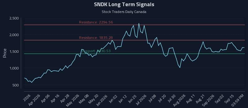 SNDK Long Term Analysis for September 18 2026