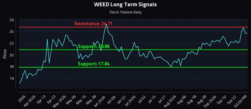 WEED Long Term Analysis for September 25 2026 WEED Long Term Analysis for September 25 2026